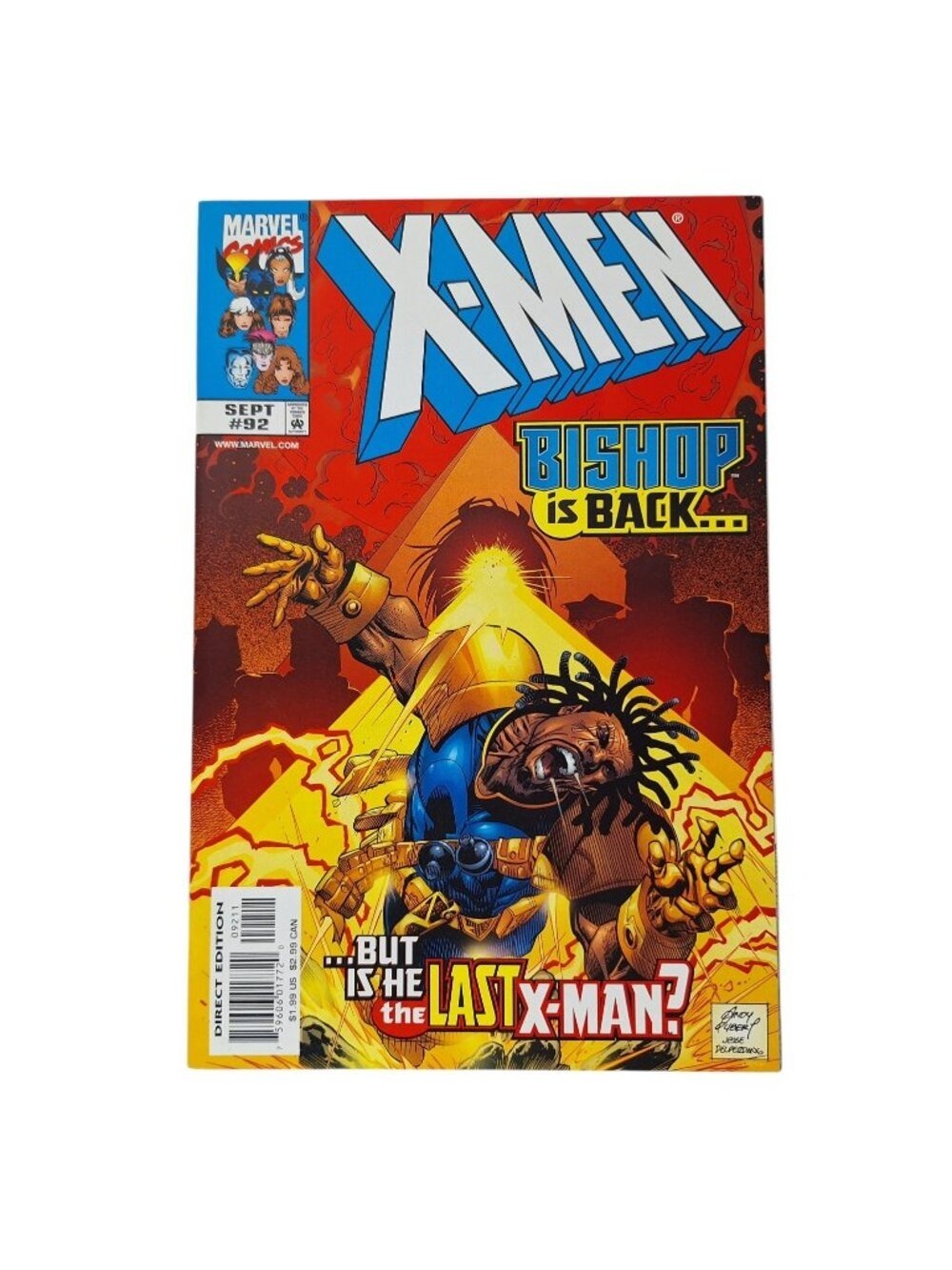 Marvel X-Men 92 September 1999 Bishop Is Back Comic Book